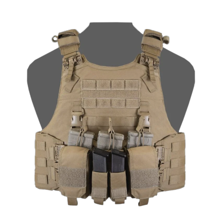 Warrior QRC DFP MK1 Quad Release Plate Carrier Combo with 3x Universal Open Mag Pouches, 2x Utility Pouches