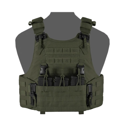 Warrior QRC DFP TMOP Quad Release Plate Carrier Combo with Detachable Triple 5.56 Molle Open Mag Panel