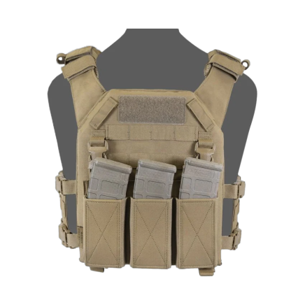 Warrior RPC DFP TEMP Recon Plate Carrier Combo with Detachable Triple 5.56 Elastic Open Mag Panel