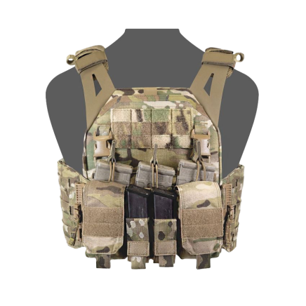 Warrior LPC V1 DFP MK1 Low Profile Plate Carrier Combo with 3x Universal Open Mag Pouches, 2x Utility Pouches, 2x 9mm Pistol Mag Pouches