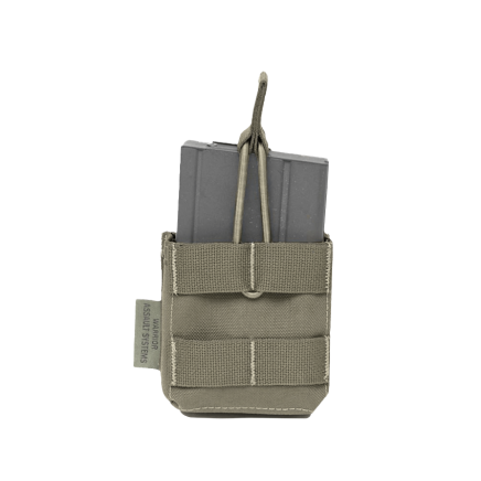 Warrior Single 7.62 x 51mm Open Short Mag Pouch Ranger Green