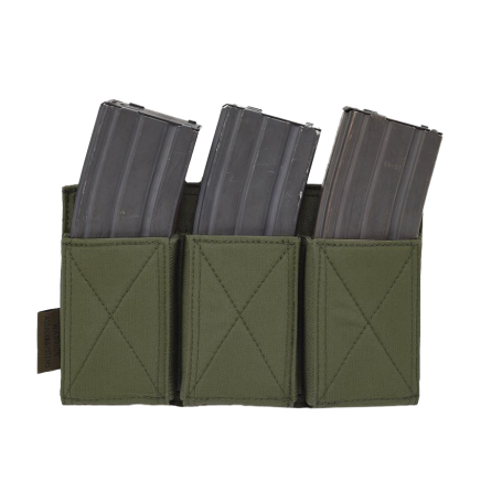 Warrior Triple Elastic Mag Pouch Olive Drab