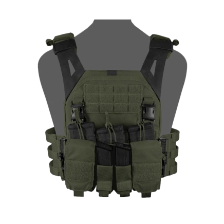 Warrior LPC V2 DFP MK1 Low Profile Plate Carrier Combo with 3x Universal Open Mag Pouches, 2x Utility Pouches Including Additional 2x 9mm Pistol Mag Pouches