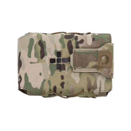 Warrior Laser Cut Large Horizontal Individual First Aid Kit Pouch MultiCam