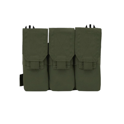 Warrior Removable Triple Covered M4 Pouch for RPC Olive Drab
