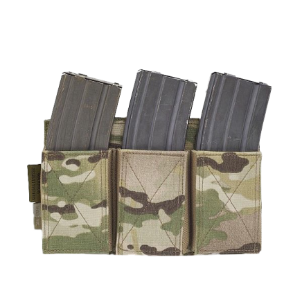 Warrior Triple Elastic Mag Pouch MultiCam