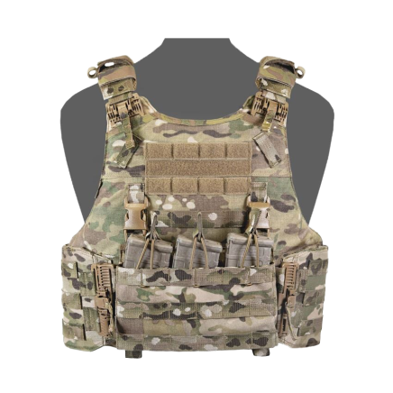 Warrior QRC DFP TMOP Quad Release Plate Carrier Combo with Detachable Triple 5.56 Molle Open Mag Panel