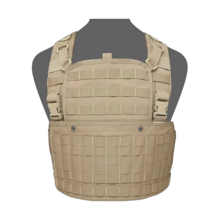 Warrior 901 Chest Rig Base With Zip Coyote Tan