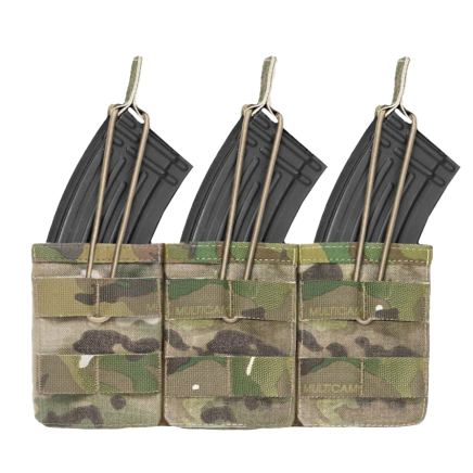 Warrior Triple Open AK7.62mm Open Mag Pouch MultiCam