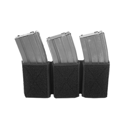 Warrior Triple Velcro Mag Pouch for 5.56mm Mags. For use with W-EO-CPC Black