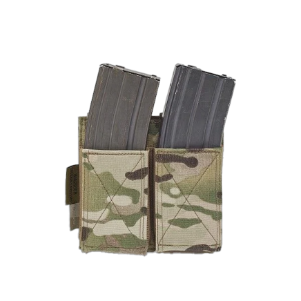 Warrior Double Elastic Mag Pouch MultiCam