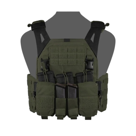 Warrior LPC V1 DFP MK1 Low Profile Plate Carrier Combo with 3x Universal Open Mag Pouches, 2x Utility Pouches, 2x 9mm Pistol Mag Pouches
