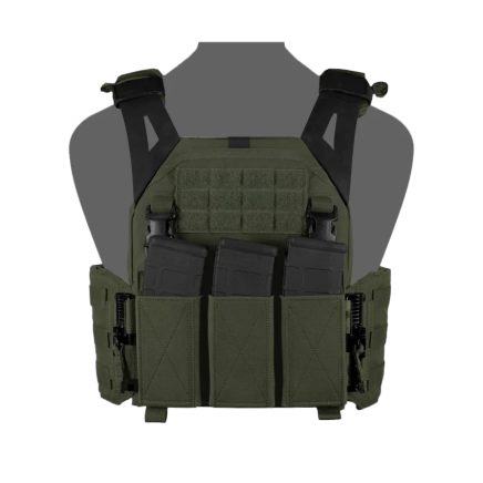 Warrior LPC V1 DFP TEMP Low Profile Plate Carrier Combo with Detachable Triple 5.56 Elastic Open Mag Panel