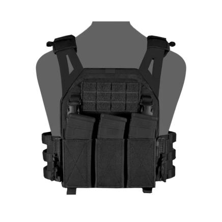 Warrior LPC V2 DFP TEMP Low Profile Plate Carrier Combo with Detachable Triple 5.56 Elastic Open Mag Panel
