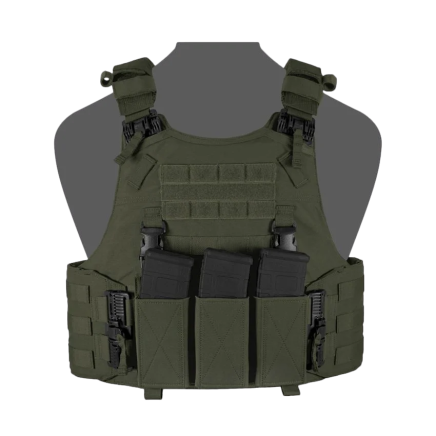 Warrior QRC DFP TEMP Quad Release Plate Carrier Combo with Detachable Triple 5.56 Elastic Open Mag Panel