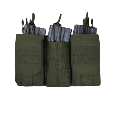 Warrior Detachable Front Panel MK1 (3 x 5.56 Mag Pouches and 2 Utiity Pouches) OD Green