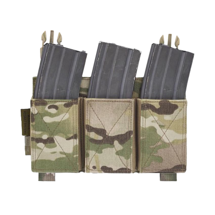 Warrior Detachable Triple Elastic Mag Pouch Multicam