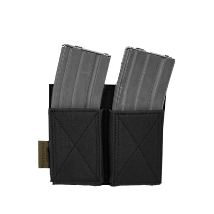 Warrior Double Elastic Mag Pouch Black