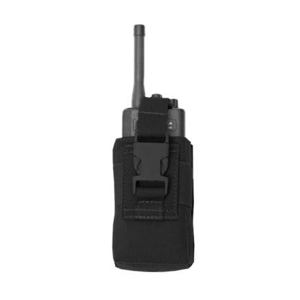 Warrior Adjustable Radio Pouch Black