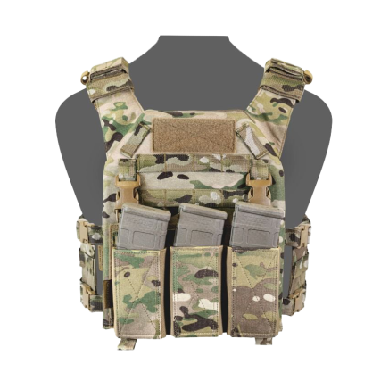 Warrior RPC DFP TEMP Recon Plate Carrier Combo with Detachable Triple 5.56 Elastic Open Mag Panel