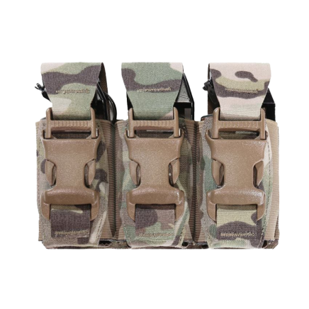 Warrior Laser Cut Triple 40mm Flash Bang Pouch MultiCam