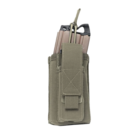 Warrior Single 5.56mm/9mm Mag Pouch Ranger Green