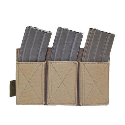 Warrior Triple Elastic Mag Pouch Coyote Tan