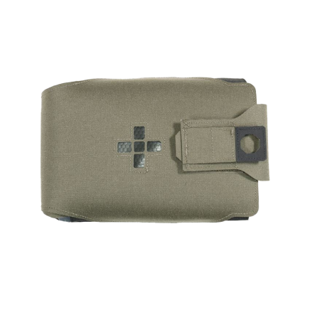 Warrior Laser Cut Large Horizontal Individual First Aid Kit Pouch Ranger Green