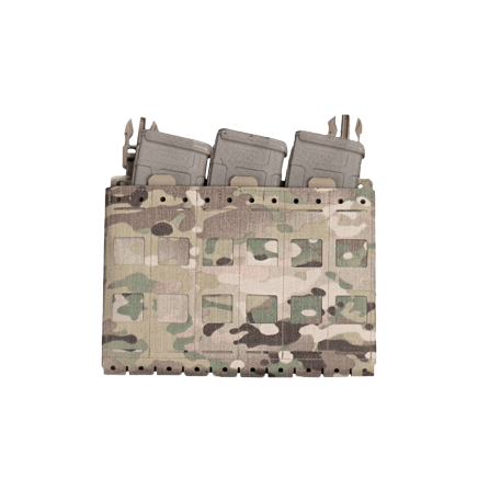 Warrior Laser Cut Kangaroo Pouch with Triple 5.56mm Insert MultiCam