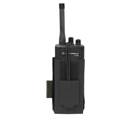Warrior Laser Cut Adjustable Radio Pouch Black