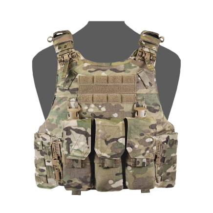 Warrior QRC DFP TM4 Quad Release Plate Carrier Combo with Detachable Triple 5.56 M4 Covered Mag Panel