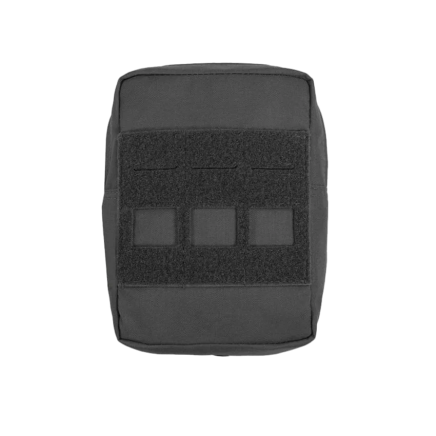 Warrior Laser Cut Small Vertical Utility Pouch Black