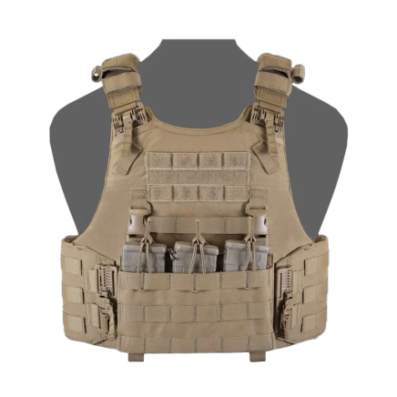 Warrior QRC DFP TMOP Quad Release Plate Carrier Combo with Detachable Triple 5.56 Molle Open Mag Panel
