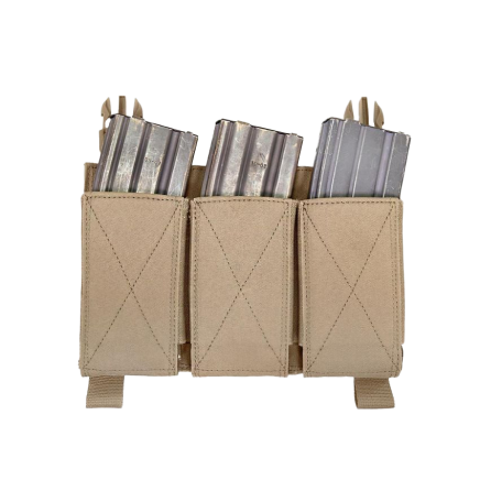 Warrior Detachable Triple Elastic Mag Pouch Coyote Tan