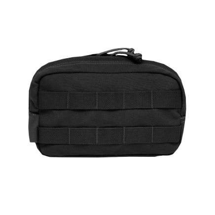 Warrior Medium Horizontal Molle Pouch Black