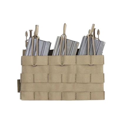 Warrior Detachable Triple MOLLE Open Pouch Coyote Tan