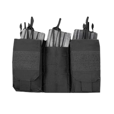 Warrior Detachable Front Panel MK1 (3 x 5.56 Mag Pouches and 2 Utility Pouches) Black