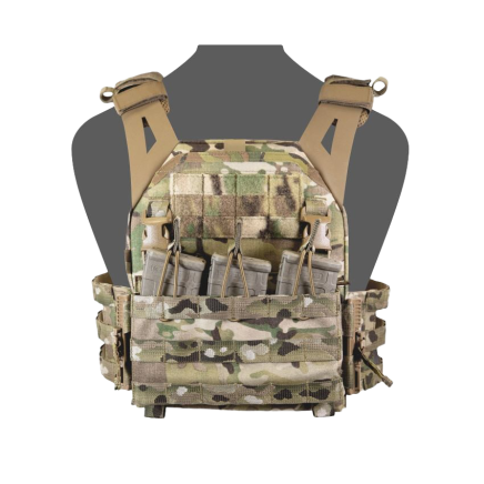 Warrior LPC V1 DFP TMOP Low Profile Plate Carrier Combo with Detachable Triple 5.56 Molle Open Mag Panel