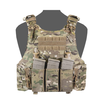 Warrior QRC DFP TEMP Quad Release Plate Carrier Combo with Detachable Triple 5.56 Elastic Open Mag Panel