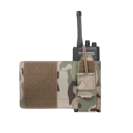 Warrior Laser Cut Wing Velcro Adjustable Radio Pouch Left Side MultiCam