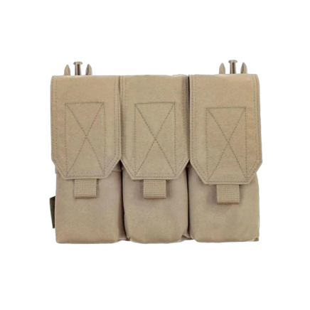 Warrior Detachable Triple Covered M4 Pouch Coyote Tan
