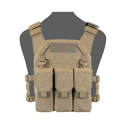 Warrior RPC DFP TM4 Recon Plate Carrier Combo with Detachable Triple 5.56 M4 Covered Mag Panel