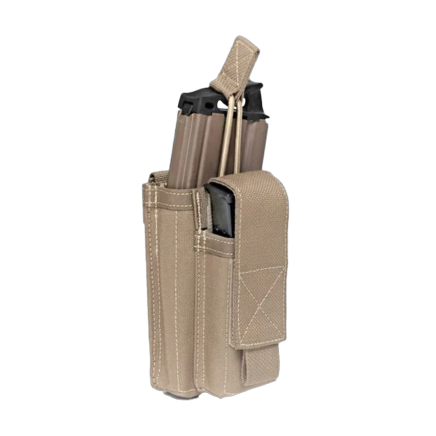 Warrior Single 5.56mm/9mm Mag Pouch Coyote Tan