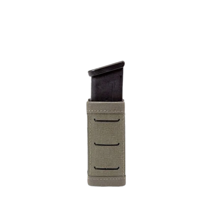 Warrior Laser Cut Single Snap Mag Pouch 9mm Short Ranger Green