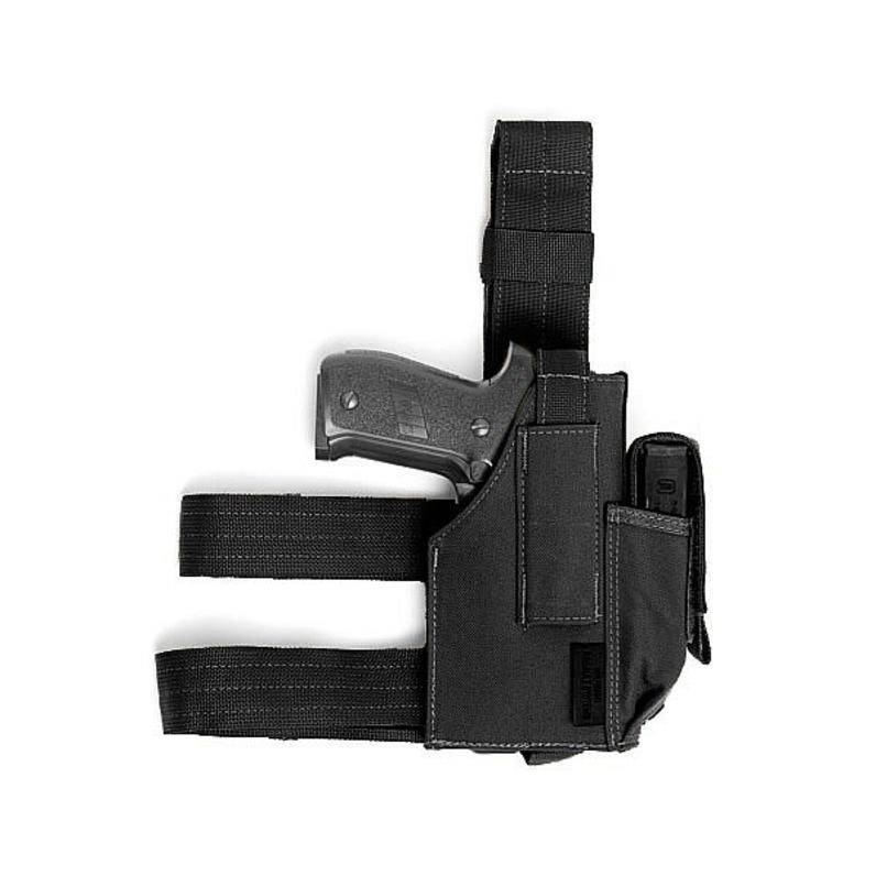 Drop Leg Holster Black  Warrior Assault Systems