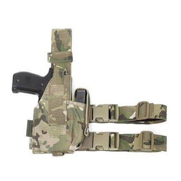 TACTICAL ARMY DROP LEG PISTOL HOLSTER COMBAT MODULAR MOLLE SYSTEM DPM CAMOUFLAGE 