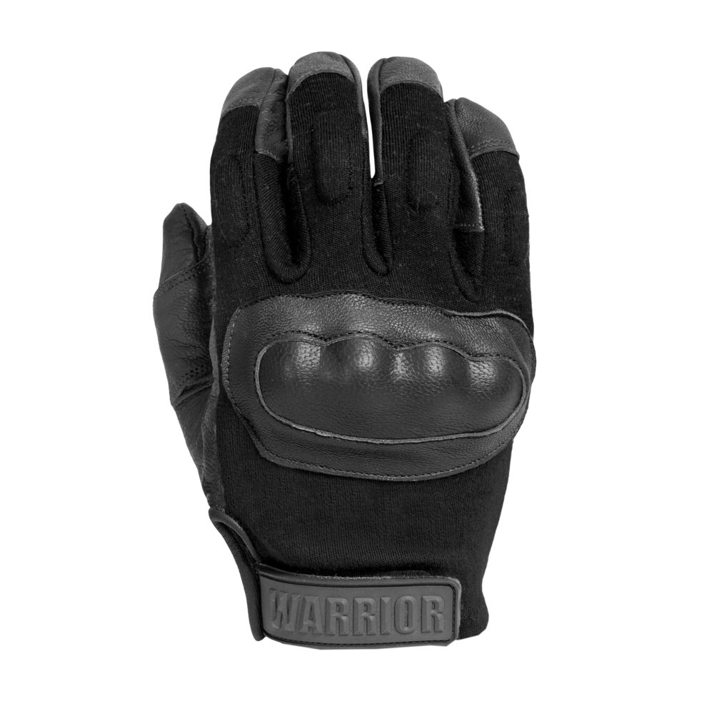 Black SecPro Superior Service Hard Knuckle Leather Gloves 